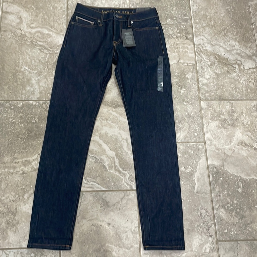 American Eagle Men's Raw Skinny Jeans sz 30 x 34